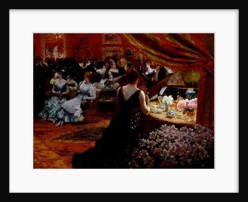 The Salon of Princess Mathilde 1883 by Giuseppe or Joseph de Nittis