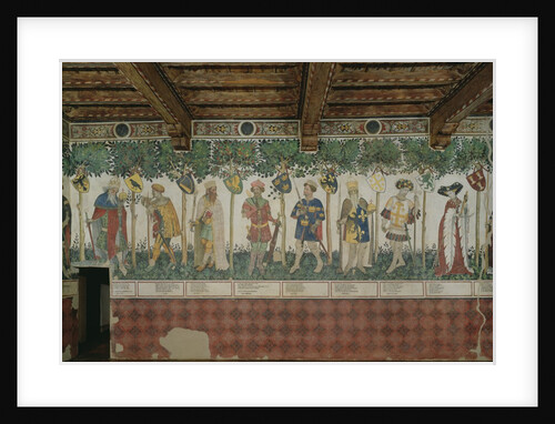 Detail of The Nine Worthies and the Nine Worthy Women, 1418-30 by Giacomo Jaquerio