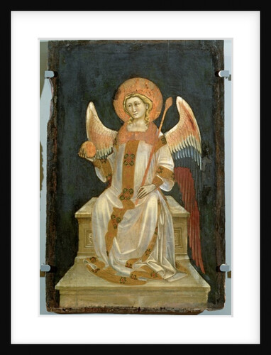 Angel Seated on a Throne, the Orb in one hand, the Sceptre in the other, c.1348-54 by Ridolfo di Arpo Guariento
