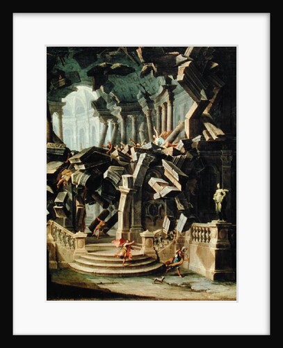 Samson Destroying the Temple of Dagan, god of the Philistines by Antonio Joli