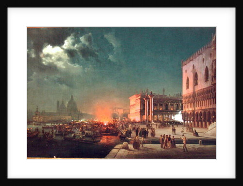 Serenade in St. Mark's Place by Ippolito Caffi