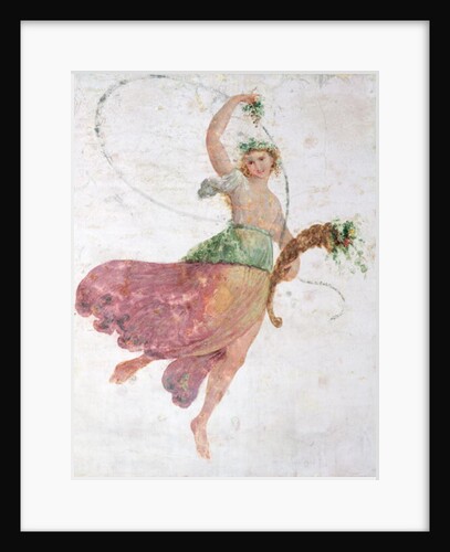 Young Dancer with a Cornucopia and a Bunch of Grapes by Carlo Bevilacqua