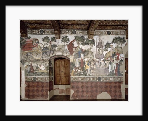 The Fountain of Life, detail of the journey to the fountain, 1418-30 by Giacomo Jaquerio