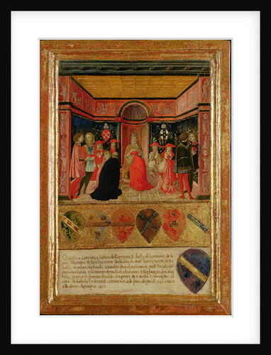 Pope Pius II Ordaining Cardinal Francesco Piccolomini Todeschi 1460 by Lorenzo di Pietro Vecchietta