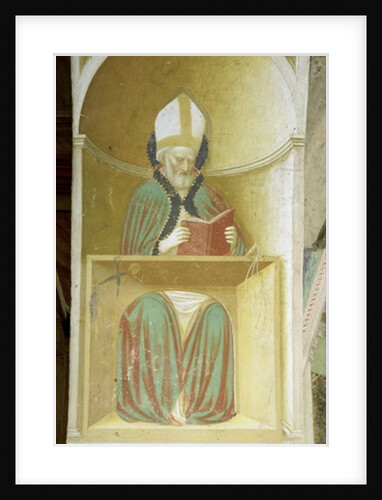St. Ambrose of Milan from the intrados of the apse by Tommaso Masolino da Panicale