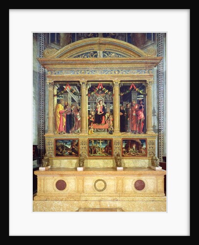Altarpiece of St. Zeno of Verona, 1456-60 by Andrea Mantegna