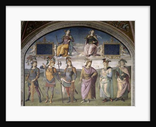 Lunette of Fortune and Temperance by Pietro Perugino