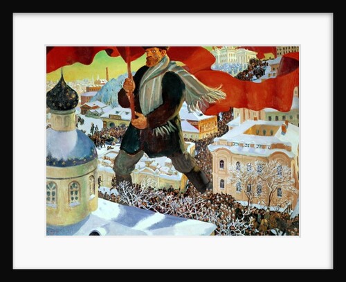 Bolshevik, 1920 by Boris Mikhailovich Kustodiev