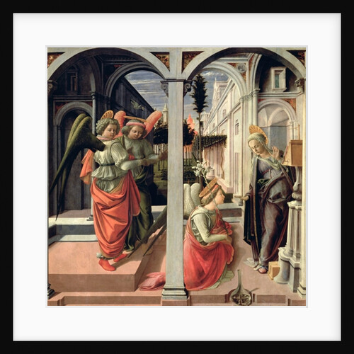 The Annunciation with Three Angels, 1440 by Fra Filippo Lippi