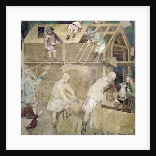 Noah Building the Ark, 1356-67 by also Manfredi de Battilori Bartolo di Fredi