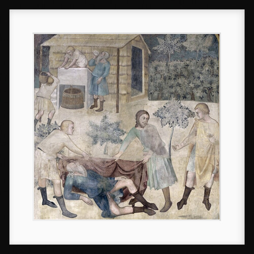 The Drunkenness of Noah, 1356-67 by also Manfredi de Battilori Bartolo di Fredi