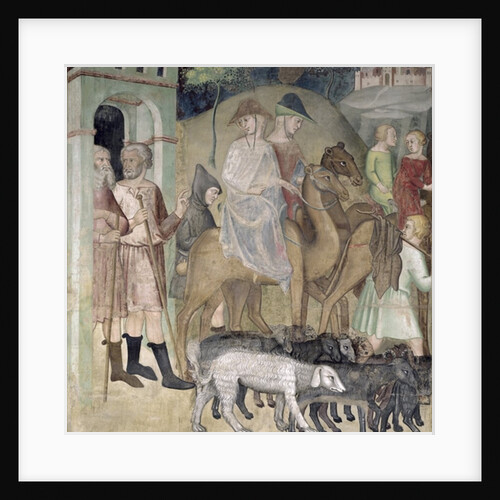 The Journey of Abraham and Lot, 1356-67 by also Manfredi de Battilori Bartolo di Fredi