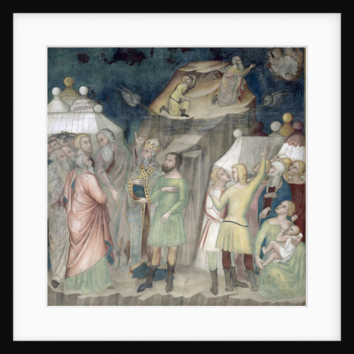 Moses on Mount Sinai, 1356-67 by also Manfredi de Battilori Bartolo di Fredi