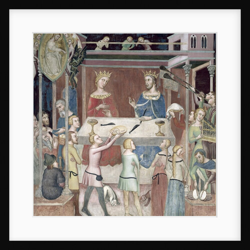 Satan Asking God to Tempt Job, 1356-67 by also Manfredi de Battilori Bartolo di Fredi