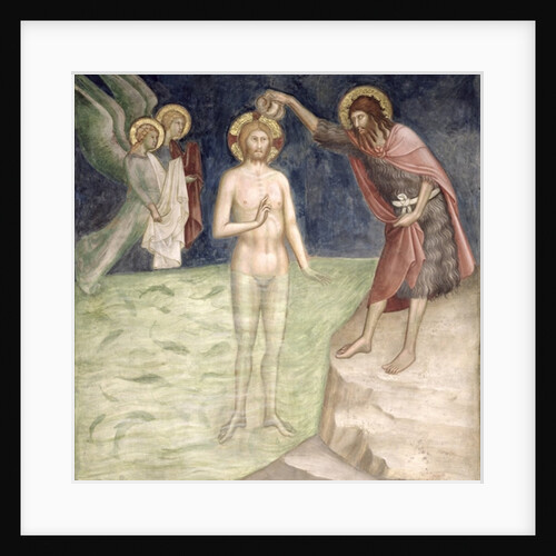 Baptism of Christ, from a series of Scenes of the New Testament by Barna da Siena