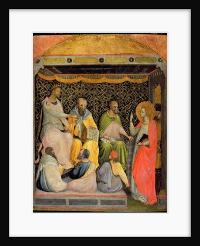 St. Catherine of Alexandria in discussion with the philosophers by Bicci di Lorenzo
