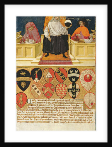 Good government in the public finance office, 1474 by Benvenuto di Giovanni