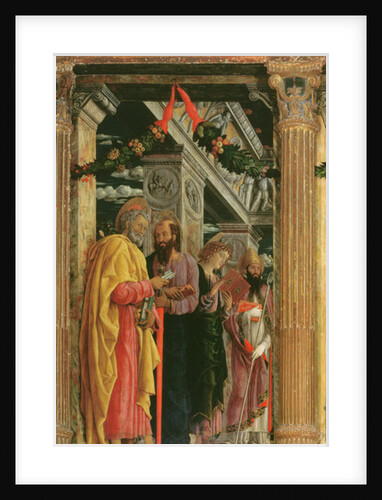 Detail of San Zeno Altarpiece, 1456-60 by Andrea Mantegna