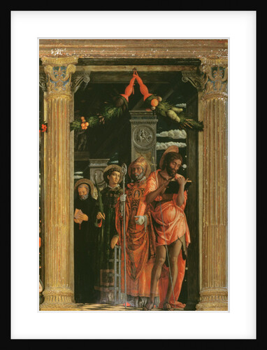 Detail of San Zeno Altarpiece, 1456-60 by Andrea Mantegna