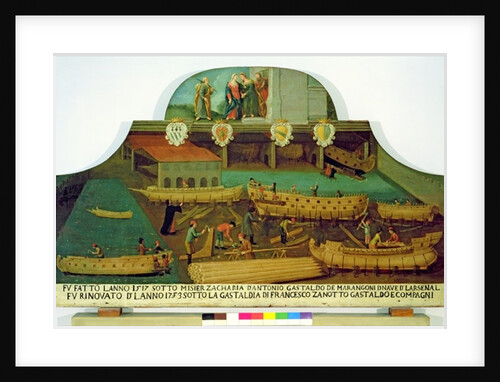 Sign for the Marangoni Family of shipbuilders, Venetian, 1517 by School Italian