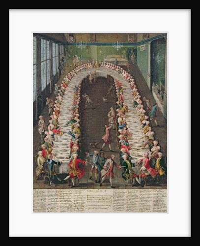 The Banquet at Casa Nani, Given in Honour of their Guest, Clemente Augusto, Elector Archbishop of Cologne, on 9th September 1755 by Pietro Longhi