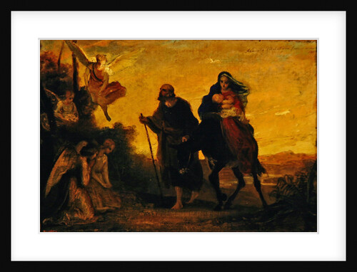 The Flight to Egypt, 1862 by Adeodato Malatesta or Malatesti