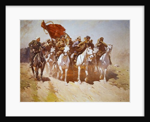 Brass band of the 1st Mounted Army, 1934 by Mitrofan Borisovic Grekov