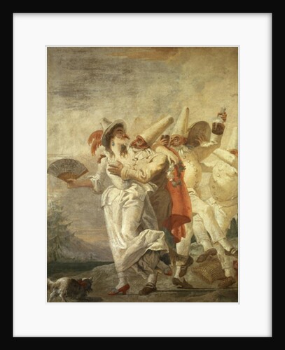 Pulcinella in Love by Giandomenico Tiepolo