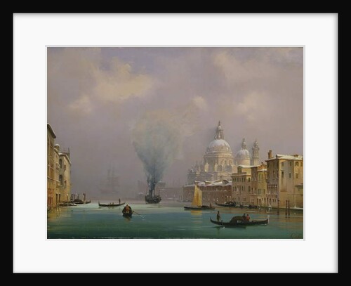 Venice under snow, c.1840 by Ippolito Caffi