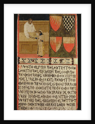 Tax Collector with Taxpayer, 1340 by Ambrogio Lorenzetti