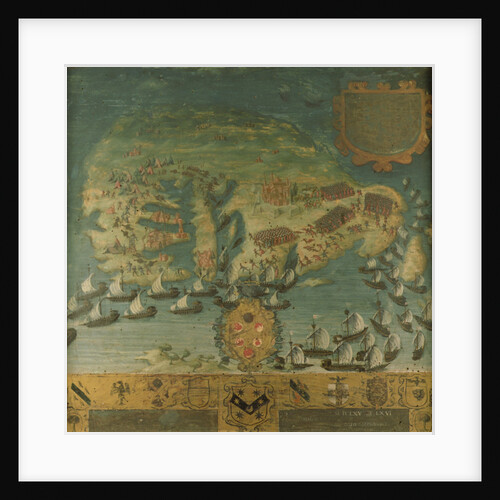 Naval victory of Don Garcia de Toledo in Malta, 1565 by Italian School