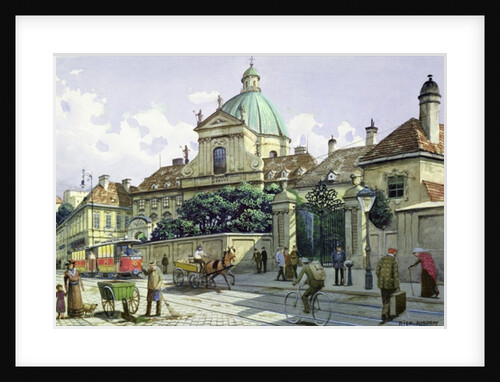 Below the Belvedere Palace in Vienna by Richard Pokorny