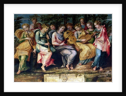 Apollo and the Muses, 1600 by Italian School