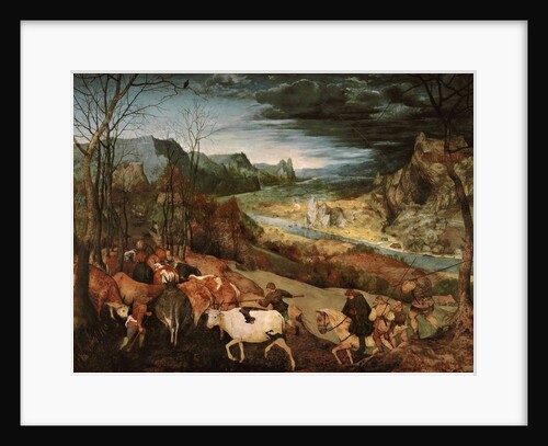 The Return of the Herd, 1565 by Pieter the Elder Bruegel