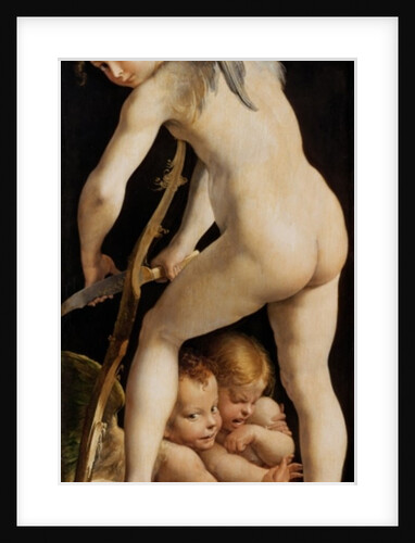 Cupid Carving a Bow, 1533/34 by Parmigianino