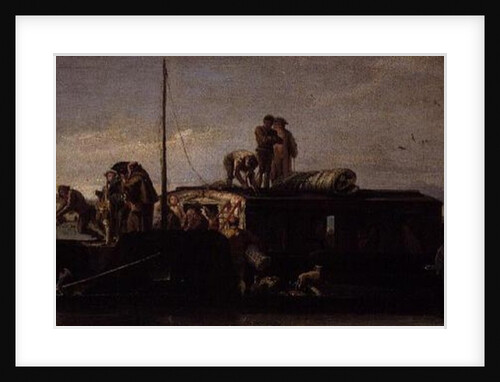 Venetian Post Barge, 1760/70 by Giandomenico Tiepolo