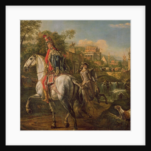 A Hussar on horseback, 1773 by Bernardo Bellotto