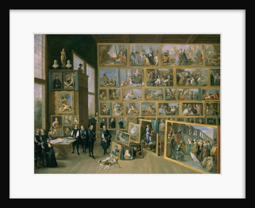 The Archduke Leopold Wilhelm in his Picture Gallery in Brussels, 1651 by David the Younger Teniers