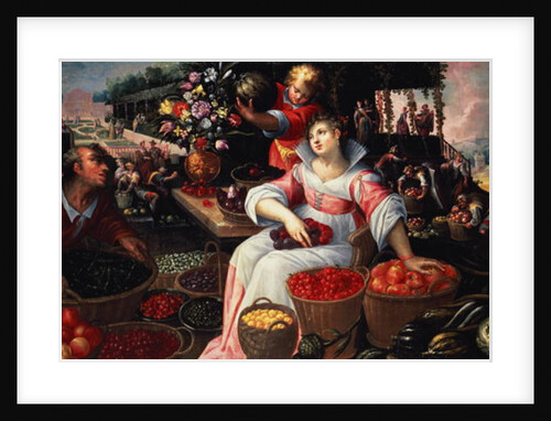 Fruitmarket, 1590 by Frederik Valckenborch