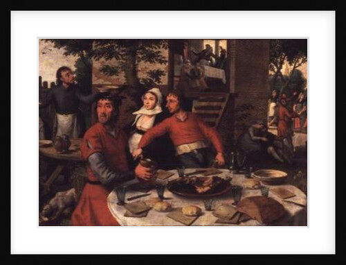 Peasant's Feast, 1550 by Pieter Aertsen