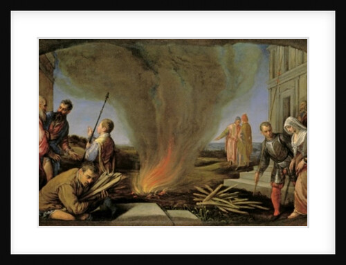 Tamar led to the Stake, 1566-67 by Jacopo Bassano