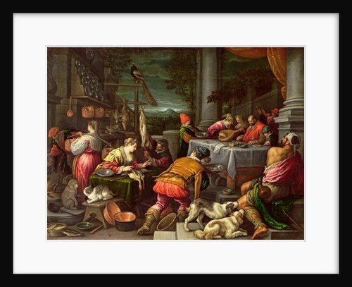 The Rich Man and Lazarus, 1590-95 by Leandro da Ponte Bassano