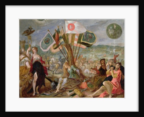 Allegory of the Turkish Wars: The Battle of Hermannstadt by Johann or Hans von Aachen