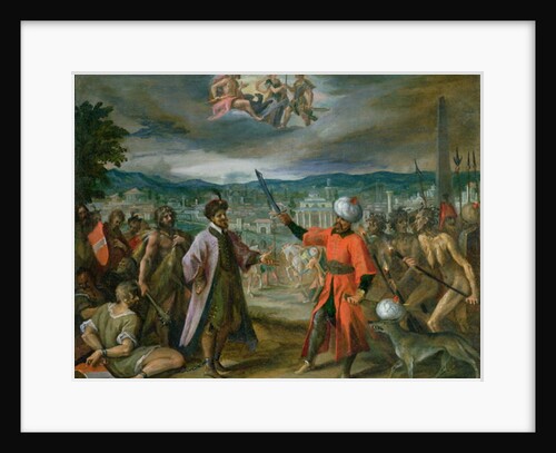 Allegory of the Turkish Wars: The Declaration of War at Constantinople, 1603-4 by Johann or Hans von Aachen