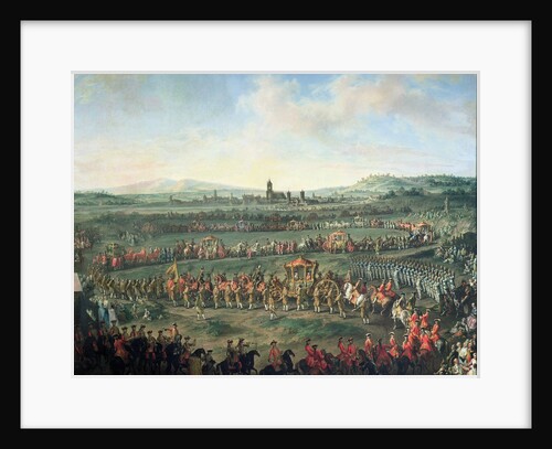 The Entrance of Emperor Francis I into Frankfurt, accompanied by Joseph II by Martin van Mytens or Meytens