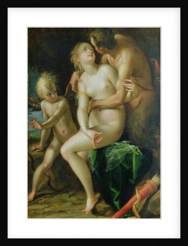 Jupiter, Antiope and Cupid, 16th century by Johann or Hans von Aachen