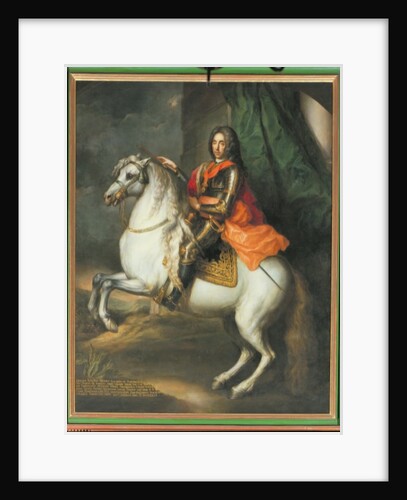Equestrian portrait of Prince Eugene of Savoy by Johann-Gottfried Auerbach