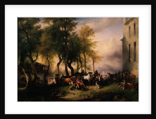 Cattlemarket on Maria Plain, 1837 by Friedrich Gauermann