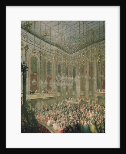 Concert in the Redoutensaal on the occasion of the wedding of Joseph II and Isabella of Parma, 6th October 1760 by Martin van Mytens or Meytens