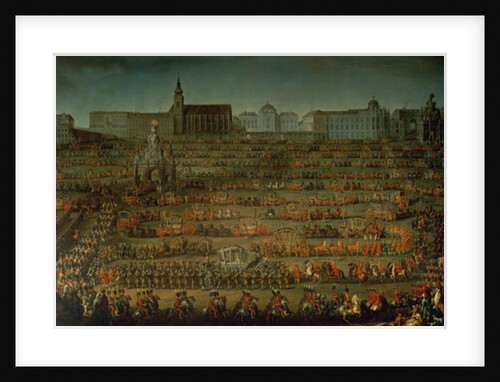 The Arrival of Isabella of Parma on the occasion of her wedding to Joseph II, 1760 by Martin van Mytens or Meytens